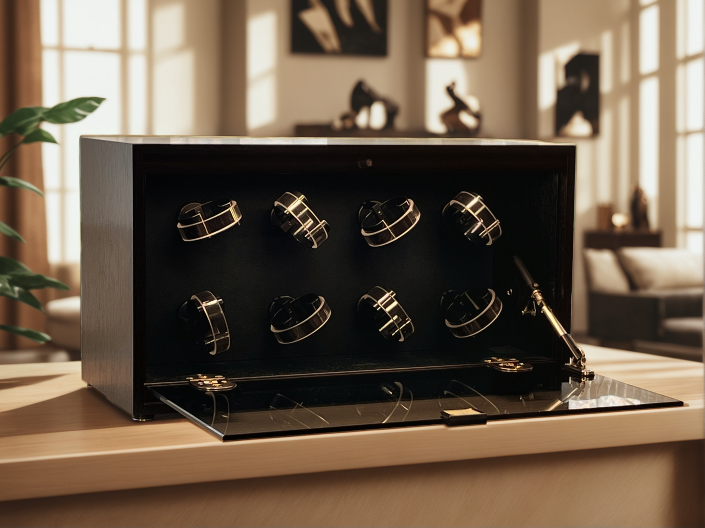 高級日本製ワインディングマシーン『新シリーズ』ASTRA CUSTOM 時計８本巻き用［標準仕様モデル］