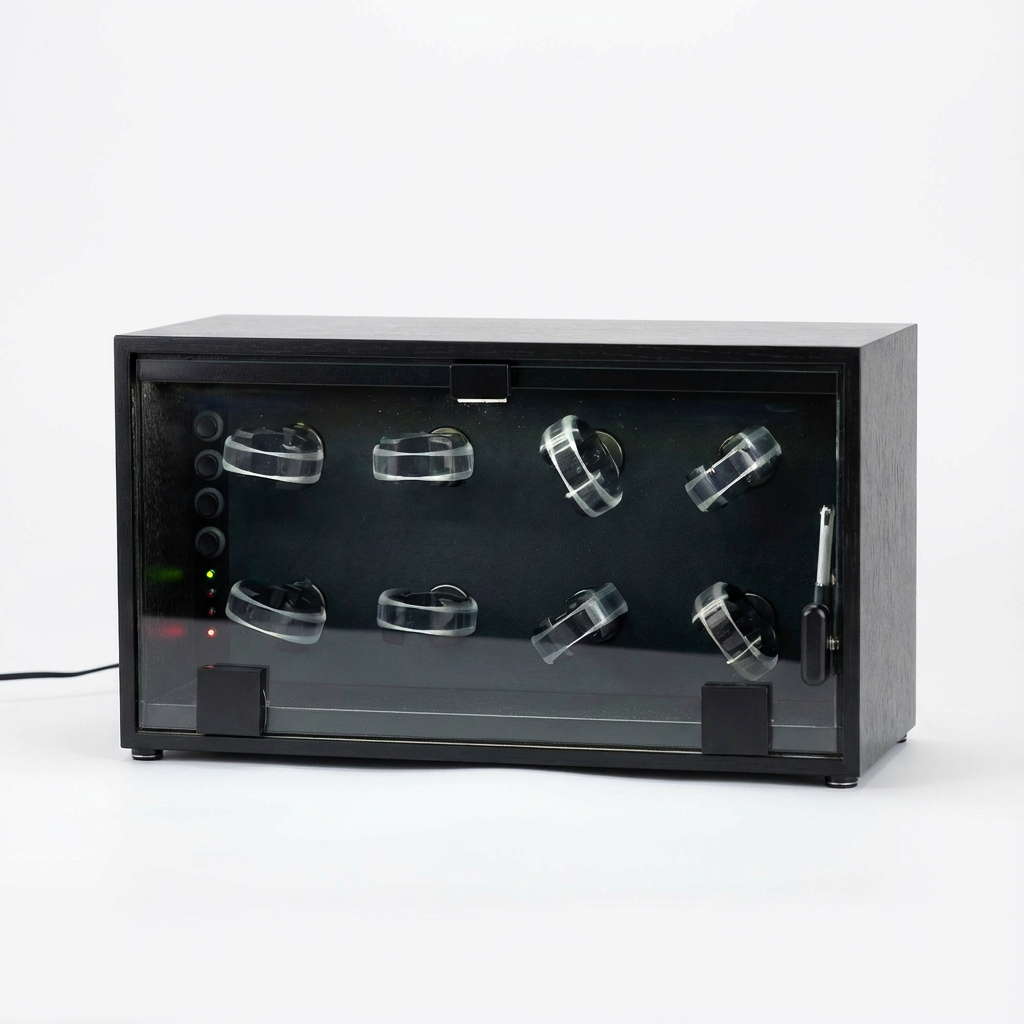 高級日本製ワインディングマシーン『新シリーズ』ASTRA CUSTOM 時計８本巻き用［標準仕様モデル］