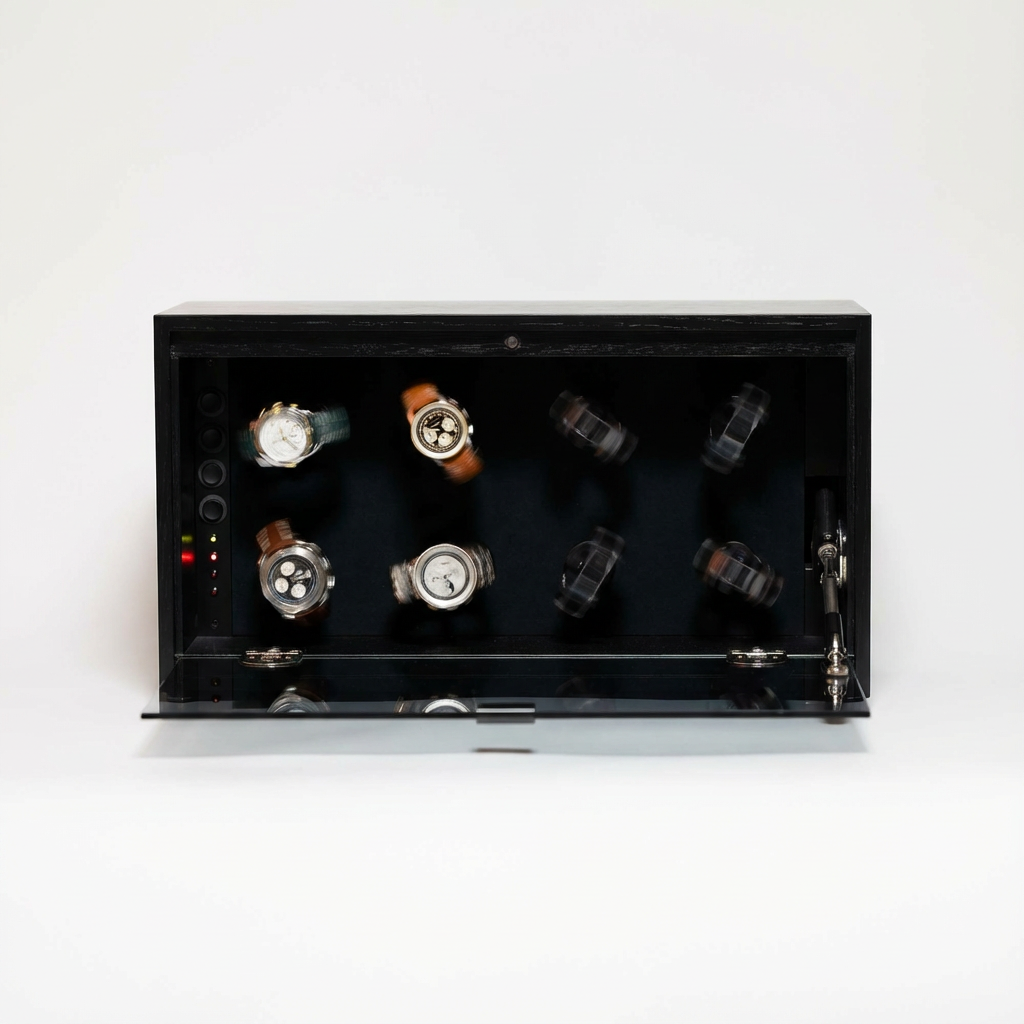 高級日本製ワインディングマシーン『新シリーズ』ASTRA CUSTOM 時計８本巻き用［標準仕様モデル］